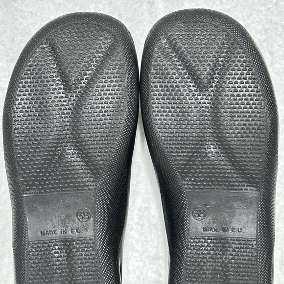 Hammacher Schlemmer Black Walk On Air Slip On Mules Shoes SZ EU 38 US 8-8.5 - Picture 9 of 12